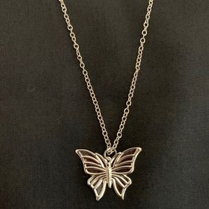 Silver Butterfly Necklace